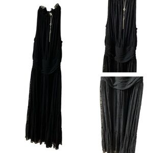 NWT Max Studio Black sleeveless  maxi dress Size Small‎